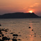 島の夕暮れ