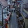 夕暮れの温泉街