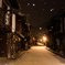 雪降る未明の奈良井宿