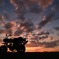 愛車2号と夕景