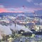 四日市工場夕景
