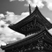 本法寺・多宝塔と冬の空３