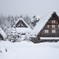 豪雪の合掌造り