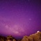 魚眼にて星空