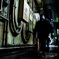 Walking through the alley