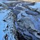 春が近いダム湖4（水が干上がる）
