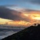富士登山道の夕焼け