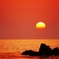 夕景　日本海は能登