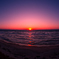 むつ湾の夕陽