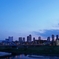 夕暮れのマンション群