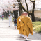 桜道を歩く