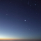 夜明けの大三角