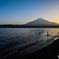 富士と夕暮れ