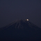 富士山と月