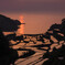 浜野浦の棚田夕景