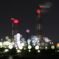 夜空に浮かぶ工場の光 in 網干