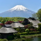 忍野八海からの富士山