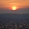 散居村の夕暮れ時