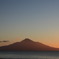 利尻と夕日