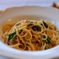 紅ズワイガニのトマトクリームソースパスタ