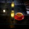 赤いコーヒーカップ