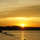 夕日に感動