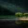 朝日さす覚満淵
