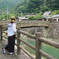 温泉地にて