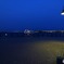 横浜の港で