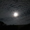 満月に雲