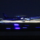 京浜島から見た羽田空港Bラン着陸