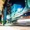 At a midnight shopping street