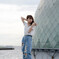 海辺のポートレート