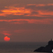 離島の落陽