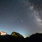 唐松山荘からの天の川