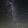 ８月、北天の星空
