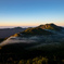 朝日を浴びる別山