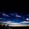 夜明けと星空