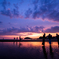 父母が浜　夕景