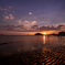 父母が浜　夕景