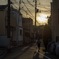 街角の夕景