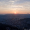 街の夕日