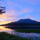 尾瀬沼の夕暮れ