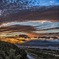 夕焼けと秋の雲