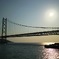 「明石海峡大橋の夕暮れ」