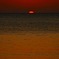 浮いた？福津のダルマ夕日