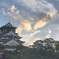 夕暮れ時の大阪城