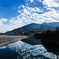 紀の川の水鏡