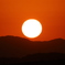 手持ちで夕陽