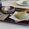緑色の梅ヶ枝餅